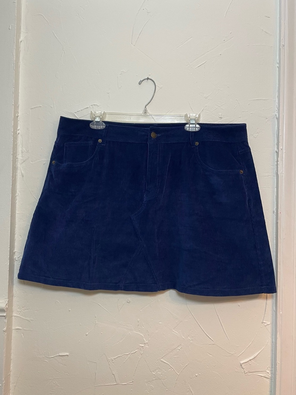 FRYE AND CO. Navy Blue Corduroy Mini Skirt - Picture 3 of 7